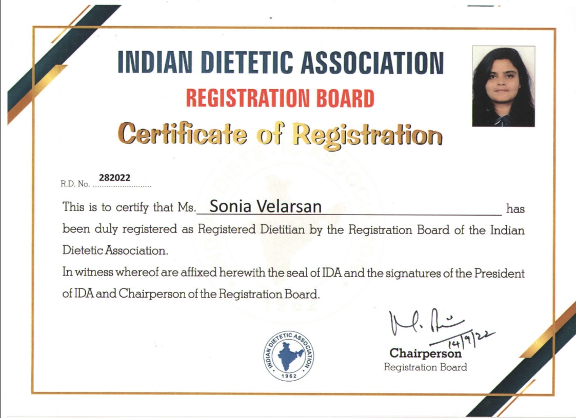 IDA Registration Certificate